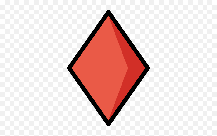Black Diamond Suit - Red Diamond Shape Clipart Emoji,Diamond Emoji