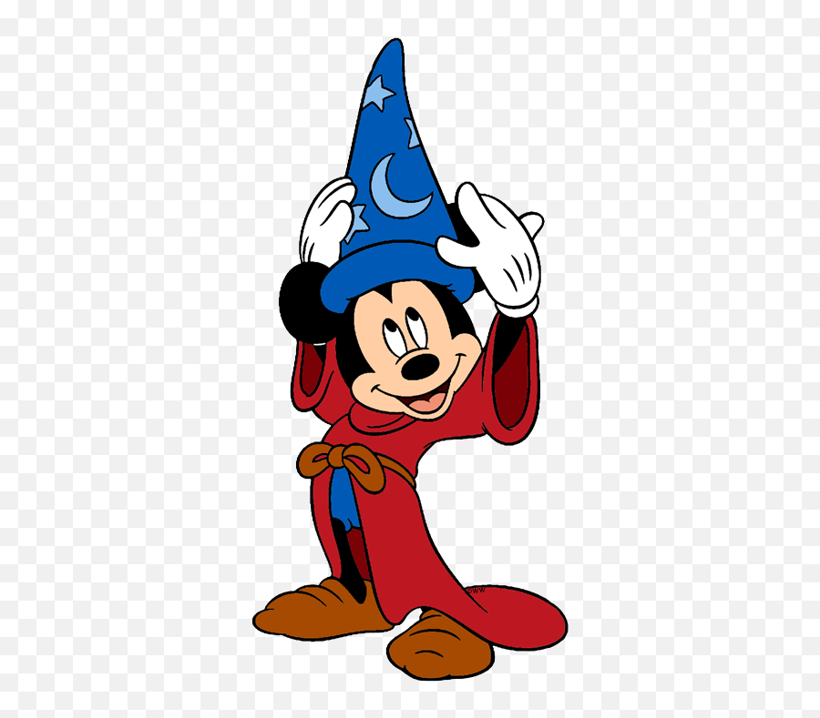 Mickey Mouse Sorcereru0027s Hat Minnie Mouse Jafar Clip Art Emoji,Mickey Mouse Wizard Emoticon