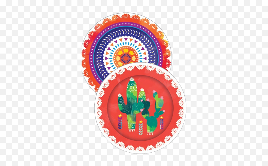 Fiesta Fun Party Dinner Plates - Mexican Paper Plates Transparent Emoji,Emoji Plates And Napkins