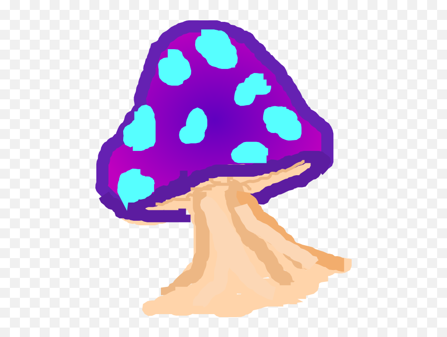 Mushrooms Clipart Purple Mushroom - Dot Emoji,Shroom Emoji