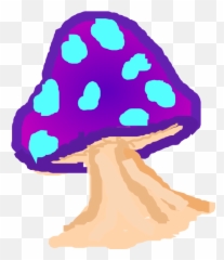 Mushrooms Clipart Purple Mushroom - Dot Emoji,Shroom Emoji