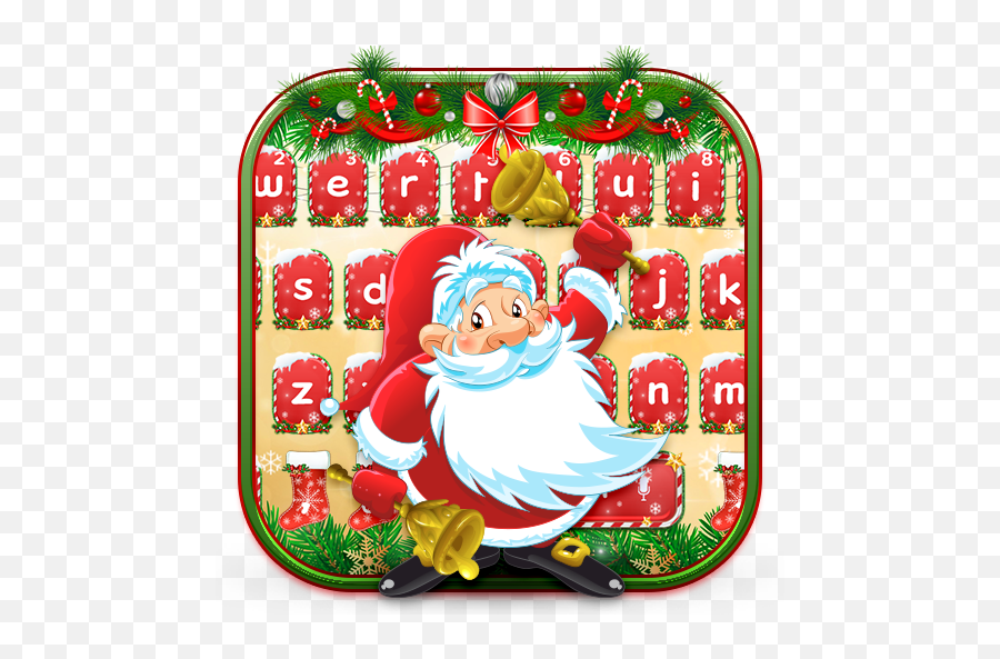 Merry Christmas Keyboard Theme - Santa Claus Cartoon Emoji,Christmas Emojis For Android