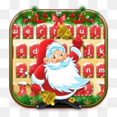 Merry Christmas Keyboard Theme - Santa Claus Cartoon Emoji,Christmas Emojis For Android