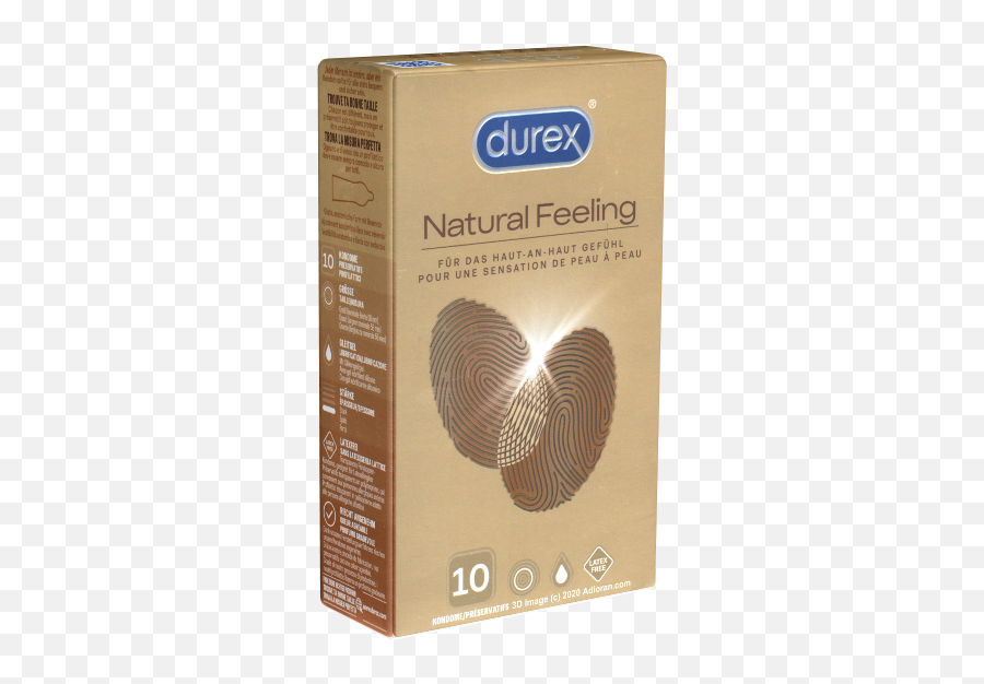 Durex Natural Feeling 10 Latexfreie Kondome Für Nur 1850 U20ac In Der Kondomotheke Aus Der Kondomotheke - Kondome Gleitgel Und Mehr Online Kaufen Cardboard Packaging Emoji,Durex Emojis