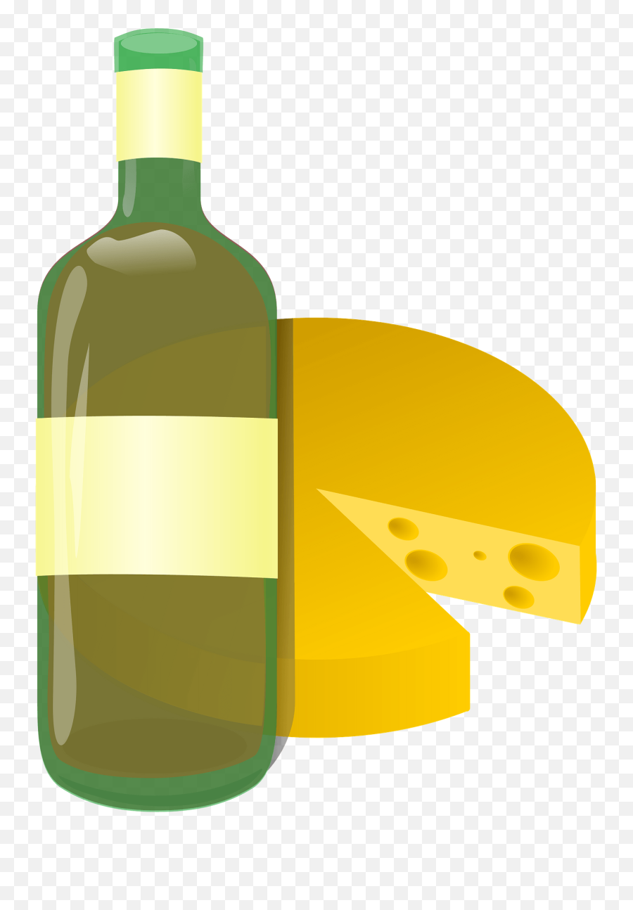 Onlinelabels Clip Art - Wine And Cheese Cartoon Png Wine And Cheese Clip Art Emoji,Wine Bottle Emoji