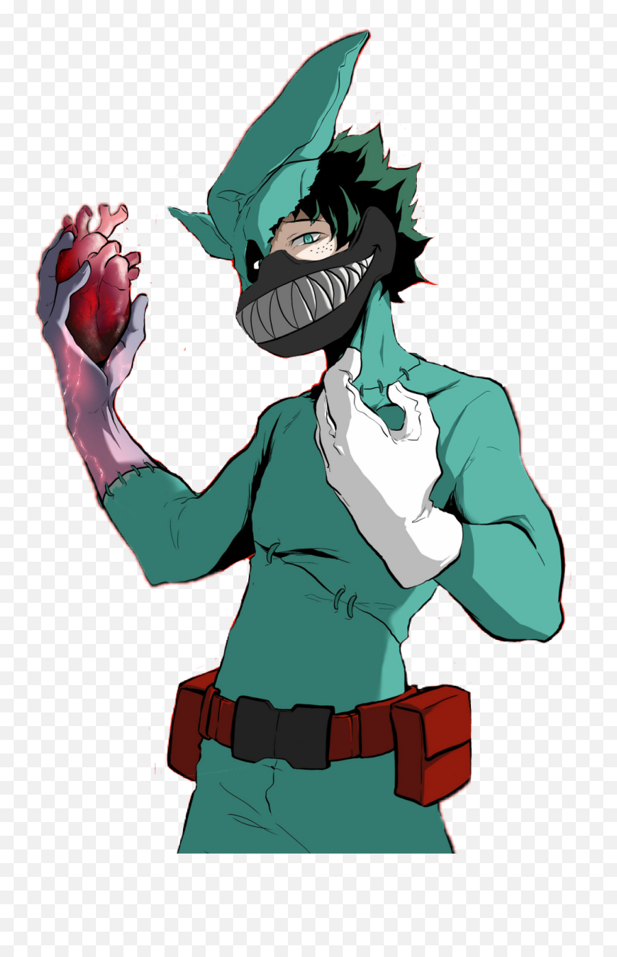 The Glitching Quirk - Izuku Midoriya Villain Emoji,Hiding Emotions Deadly