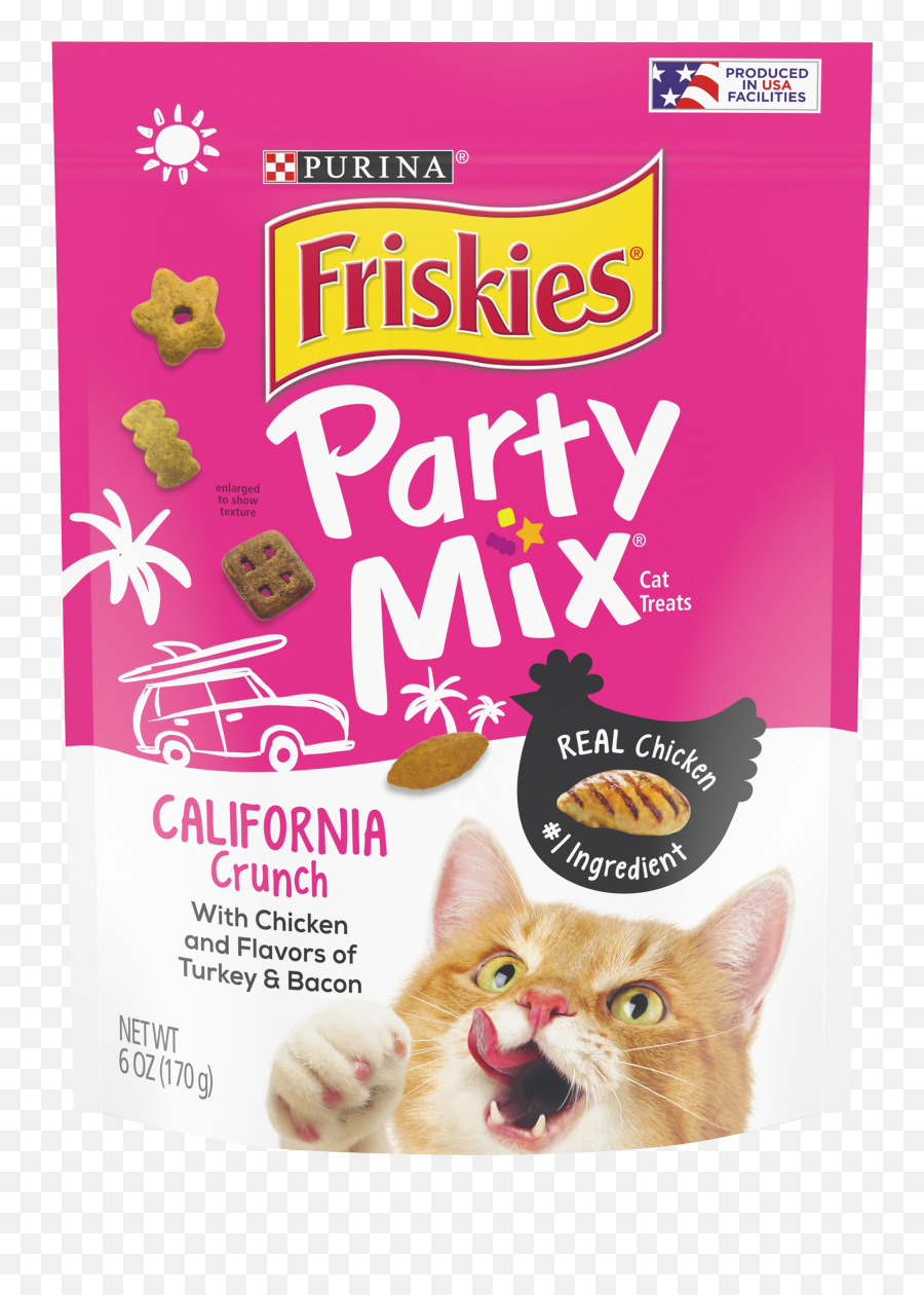 Purina Friskies Party Mix California - Friskies Party Mix Cat Treats Emoji,Cat Definitely Show Emotion