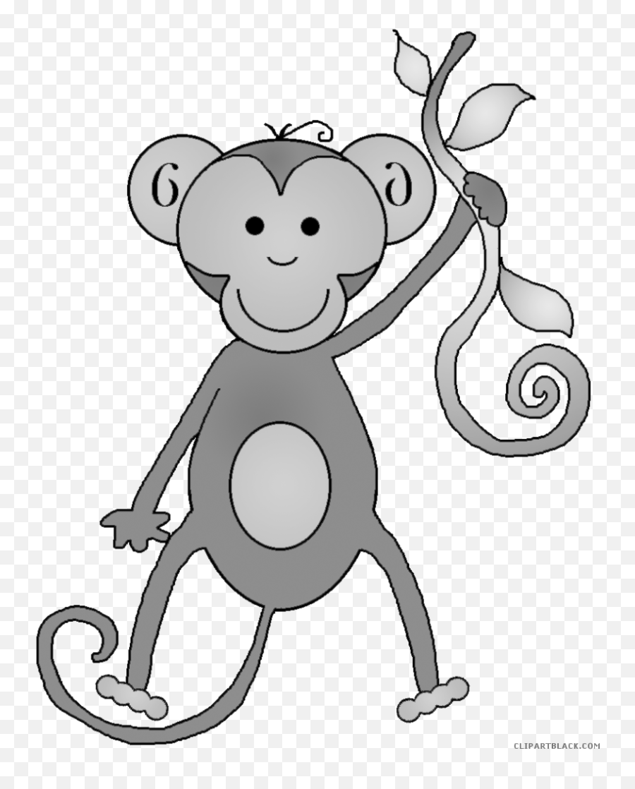Monkey Clipart Black And White - Monkey Poems Png Download Lion And Monkey Clipart Black And White Emoji,Emoji Poems