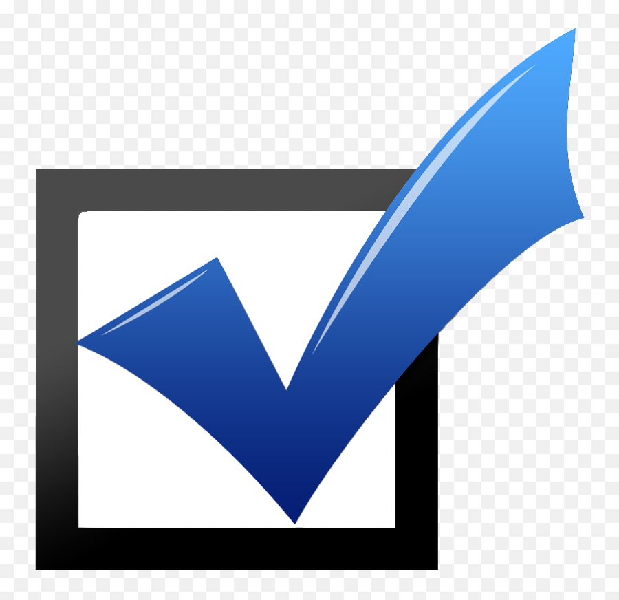 Free Check Mark Symbol Png Download - Check Mark Transparent Background Emoji,Blue Check Mark Emoji