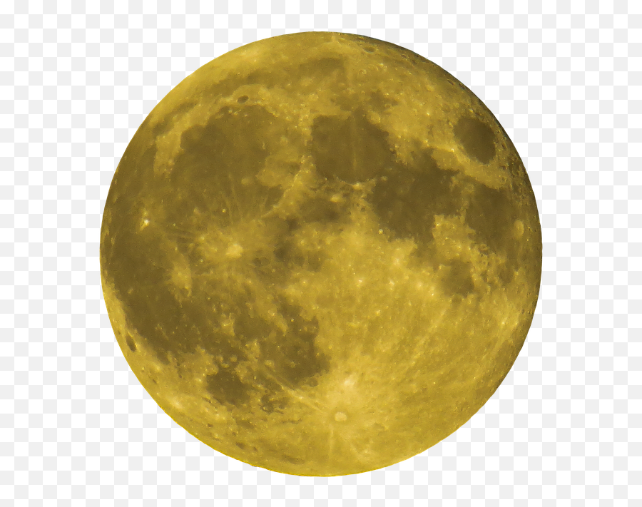 Yellow Full Moon - Yellow Full Moon Transparent Emoji,What Does New Moon Emoji Look Like
