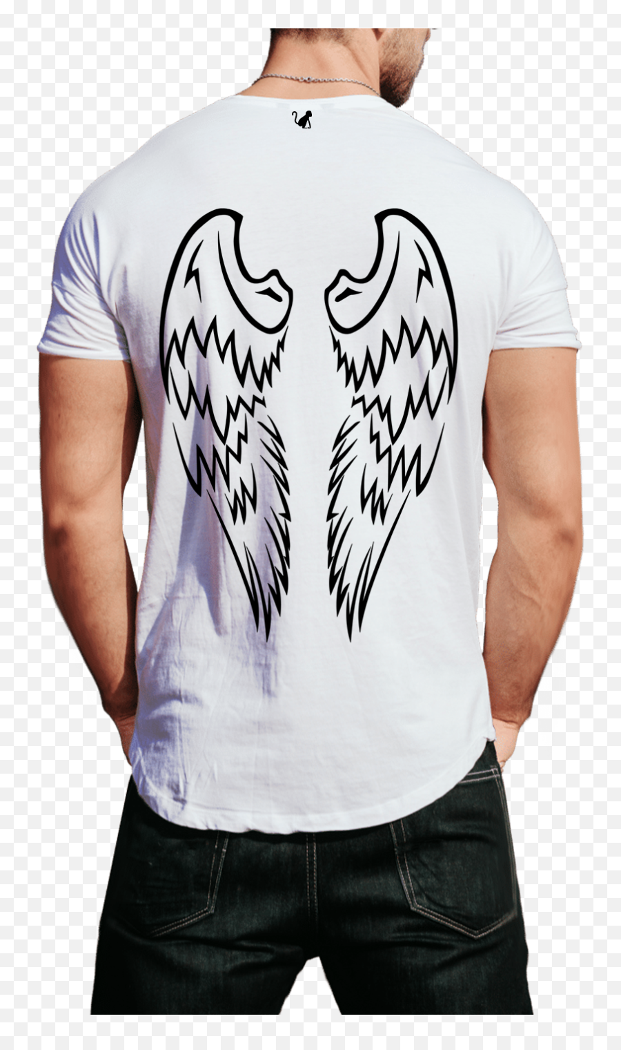 Cool Wings Back Premium Printed Unisex Emoji,Raremonkey Emoticon