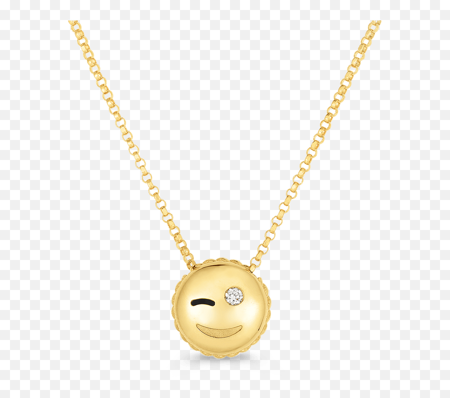 Classic Necklace Pendant Necklace Emoji,Slanty Eyes Emoticon