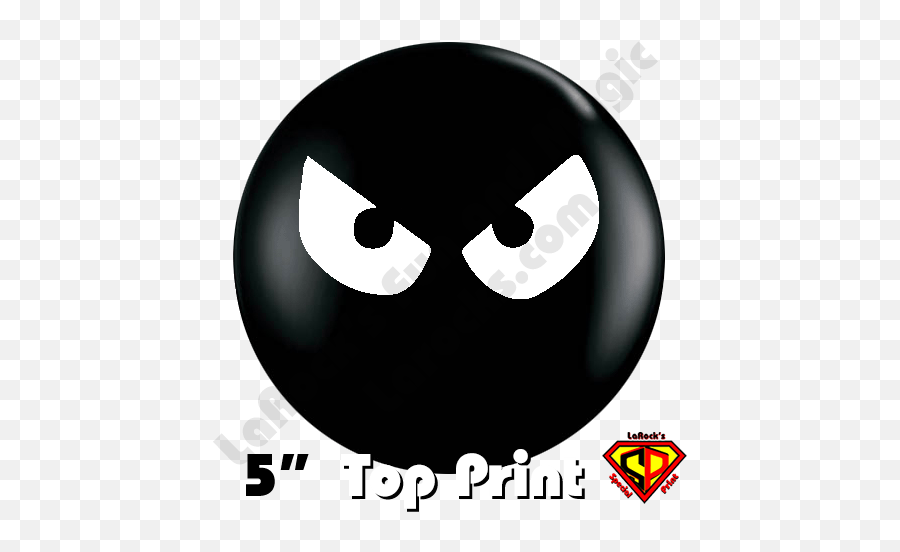 5 Inch Round Evil Eyes Top Print Balloons By Juan Gonzales Qualatex 100ct Emoji,Evil Face Emoticon Text
