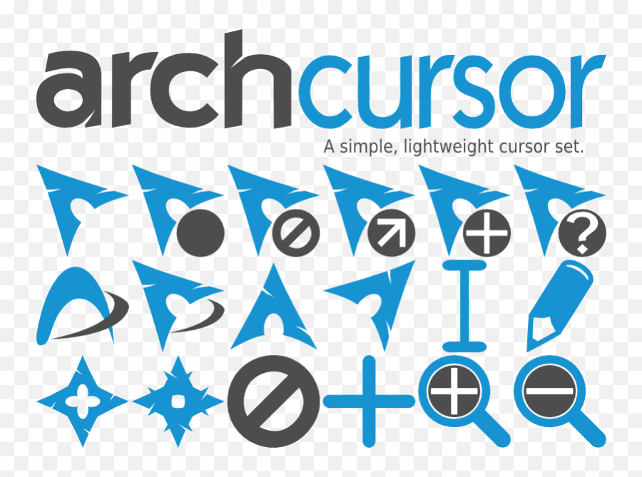Arch Cursor Theme Simple - Kde Store Emoji,Emoticon Agresor