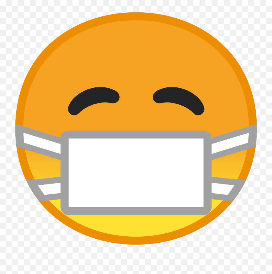 Face With Medical Mask Emoji Clipart - Google Mask Song,Emoji Clipart