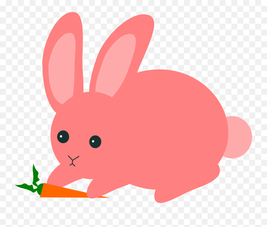 Pink Rabbit Clipart Free Download Transparent Png Creazilla - Pink Rabbit Transparent Background Emoji,Bunny Face Emoji