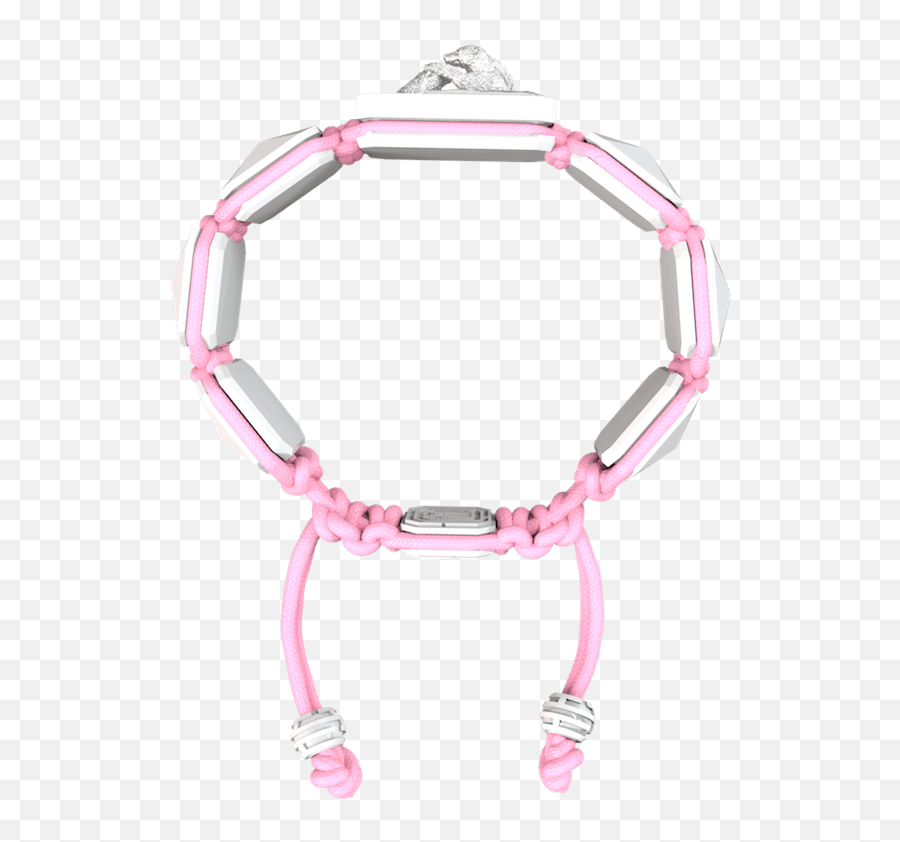 Shop Proud Of You Bracelet With Ceramic And Sculpture Finished In 18k Yellow Gold Complemented With A Pink Coloured Cord - Solid Emoji,Emotion Bracelets