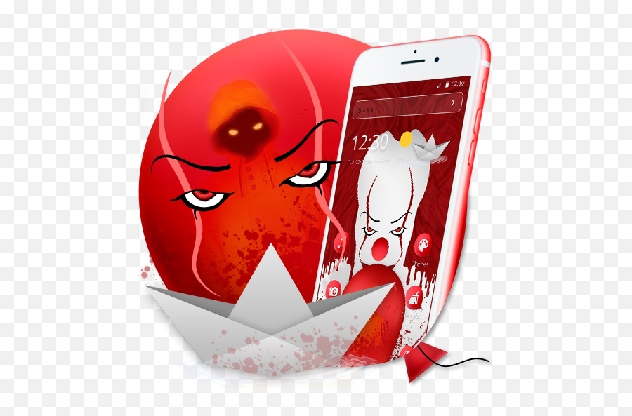 Funster Ghost Theme - Apl Di Google Play Iphone Emoji,Clown Emoji On Iphone