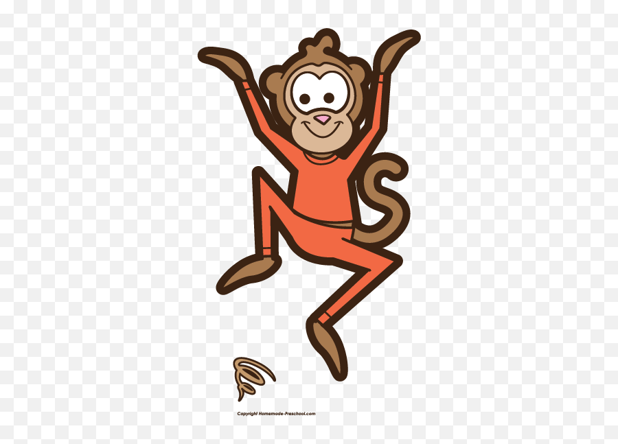 Monkey Clipart Monkey Animal Clip Art Monkey Photo - Clipartix Transparent Jumping Monkey Clipart Emoji,Sock Monkey Emoji
