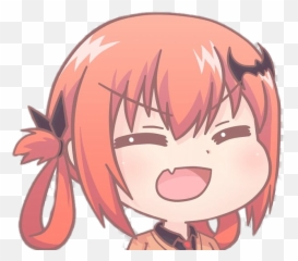 Anime Animegirl Gabrieldropout Satania - Chibi Anime Girl Expressions Emoji,Satania Emoji