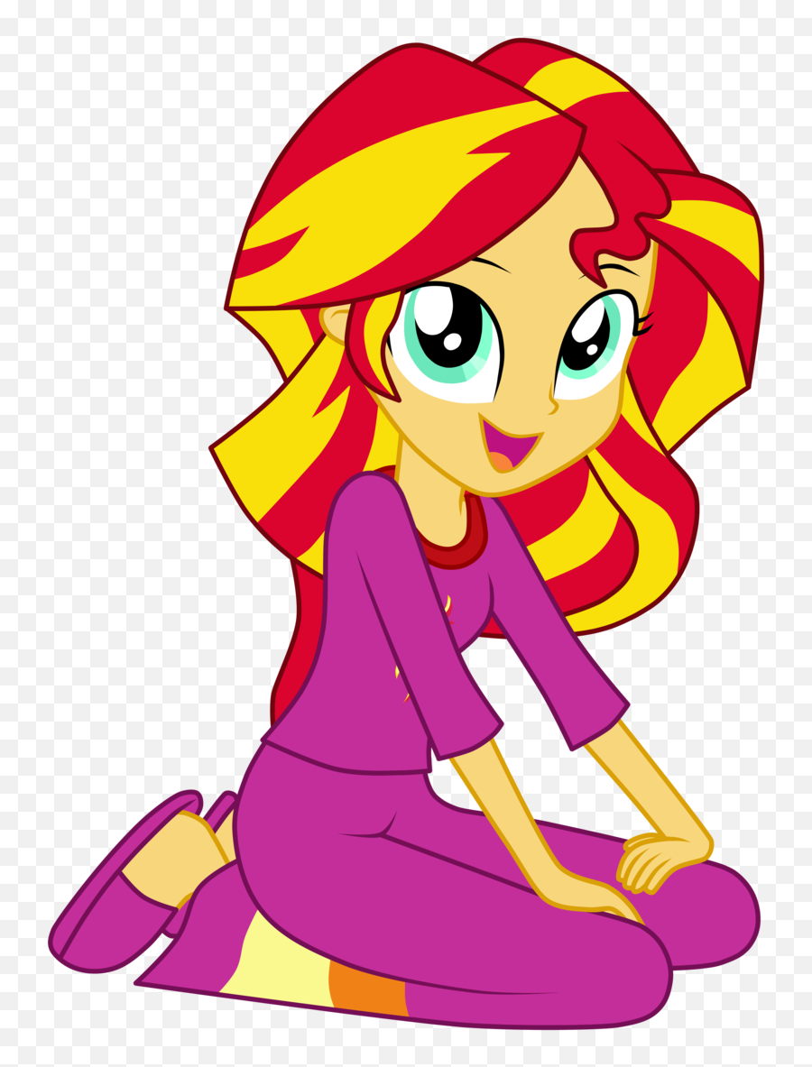 A - Equestria Girls Sunset Shimmer Pajama Emoji,Denko Emoticon