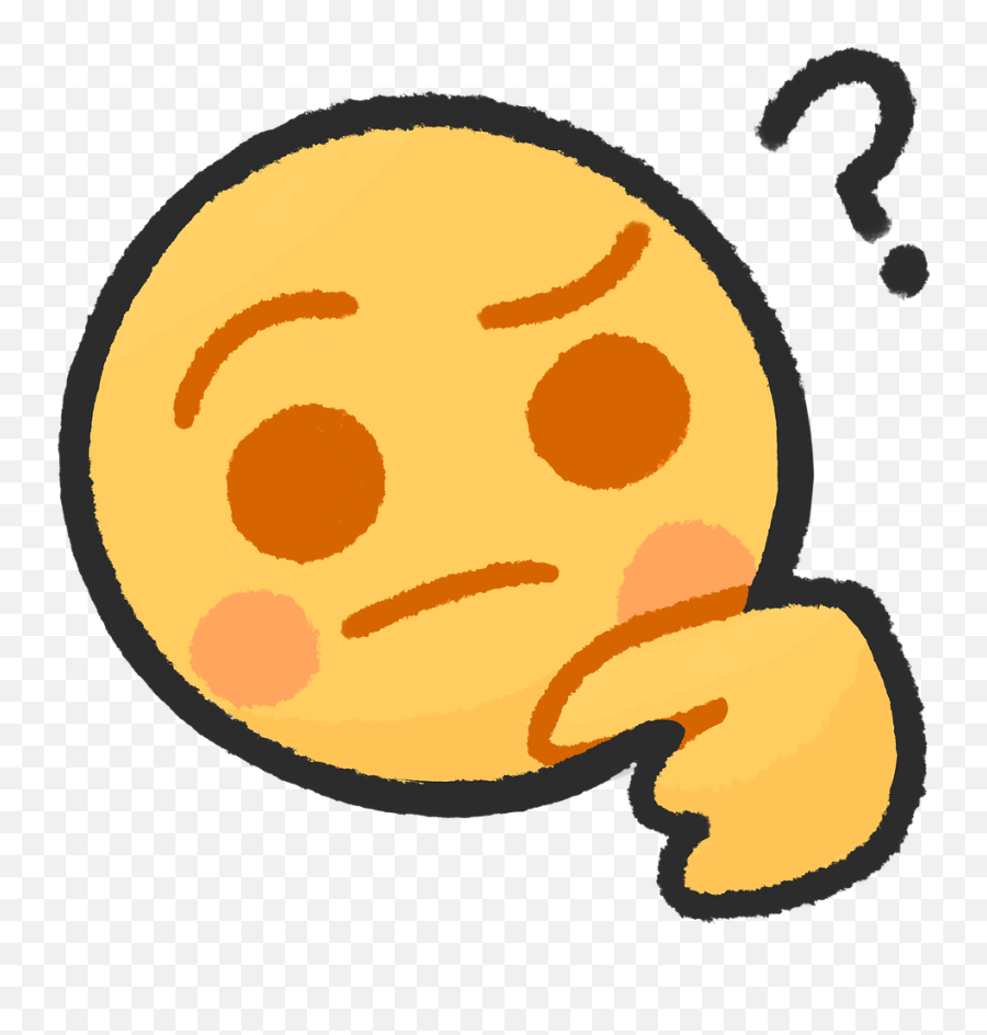 Free Photo What Emoji Icon Question Cartoon Chat Thinking - Happy,Thinking Emoji Image