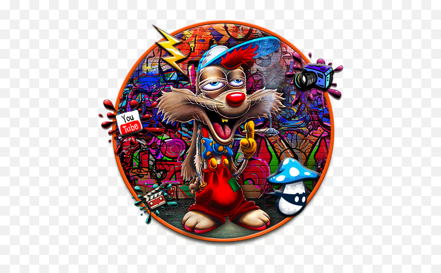 Graffiti Smoky Rabbit Themes Live Wallpapers U2013 - Fictional Character Emoji,Scooby Doo Emoticons