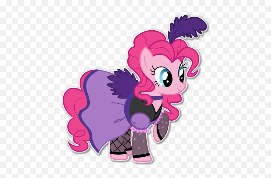 Telegram Sticker - My Little Pony Pinkie Pie Dress Emoji,Pinkie Pie Emoji