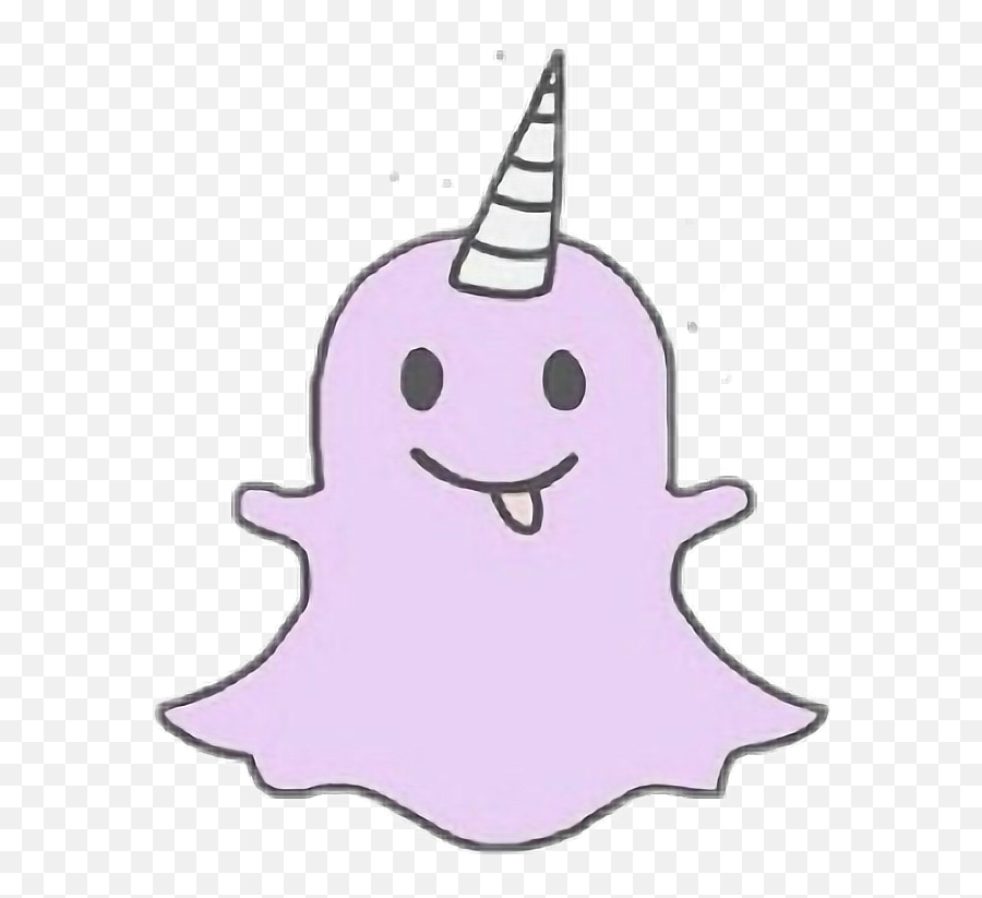 Ghost Snapchat Unicorn Purple Sticker - Snapchat Unicorn Emoji,Snapchat Unicorn Emoji