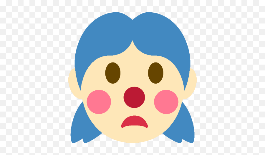 Clowngirlfrown - Discord Emoji Discord Pleading Emoji Transparent,Frown Emoji