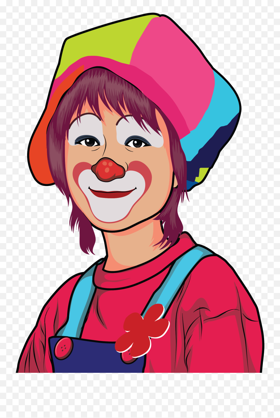 Joker Clown Cartoon Drawing Humour - Clown Face Clipart Png Clown Face Vector Emoji,Handstand Emoji