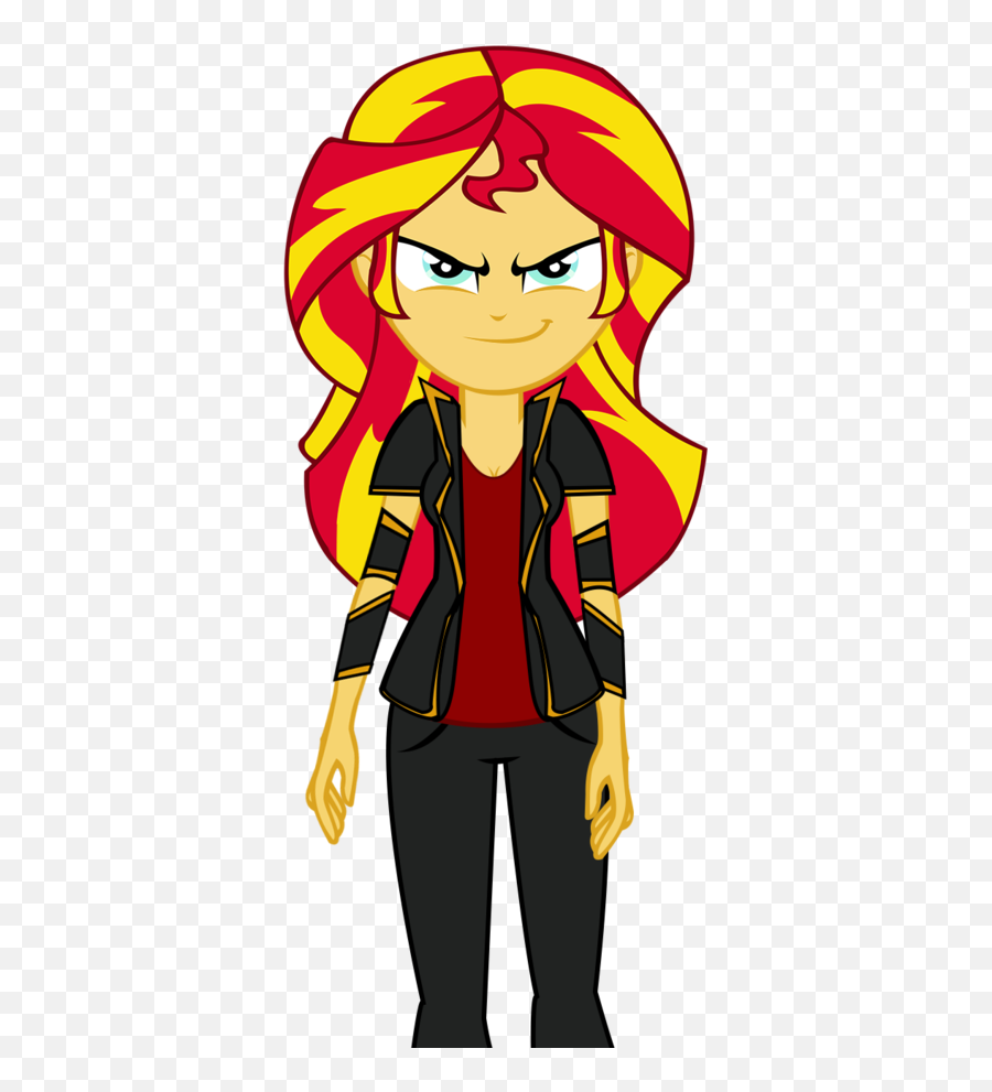 Artist Ngrycritic Clothes Equestria Girls Evil - Mlp Sunset My Little Pony Sunset Shimmer Human Emoji,Girls Emoji Shirt