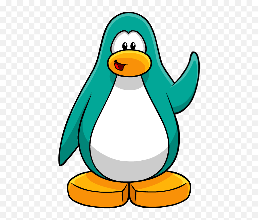 Hi Clipart Penguin Dancing Hi Penguin - Club Penguin Aqua Penguin Emoji,Dancing Penguin Emoticon