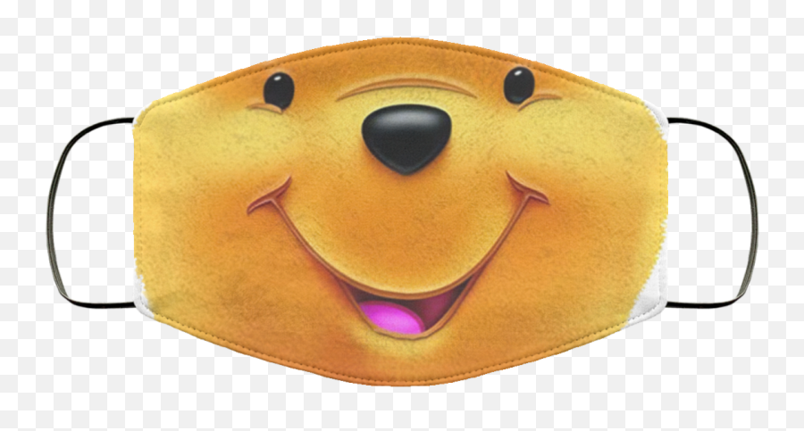 Winnie The Pooh Quarantined Face Mask - Happy Emoji,The Blossom Face Emoticon
