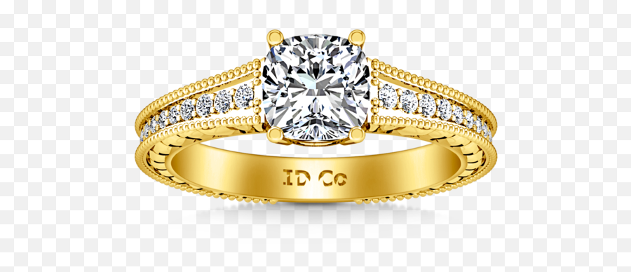 Yellow Gold Engagement Ring U2013 Imagine Diamonds - Wedding Ring Emoji,Yellow Diamond Emotion