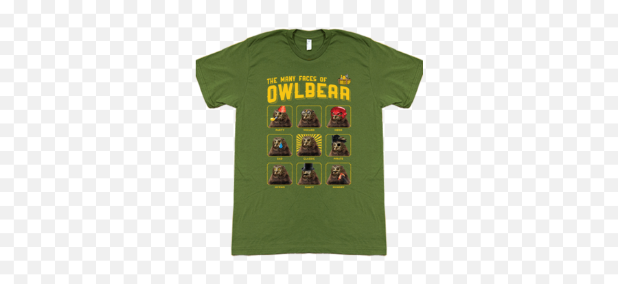 Shirts T Shirt Geek Fashion - Many Faces Of Owlbear Emoji,Geek And Sundry Emojis