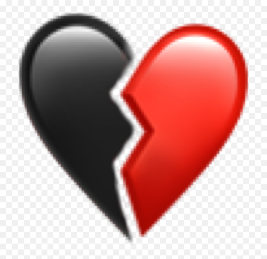 Hart Emoji Broken Sticker - Picsart Broken Heart Png,Hart Emoji