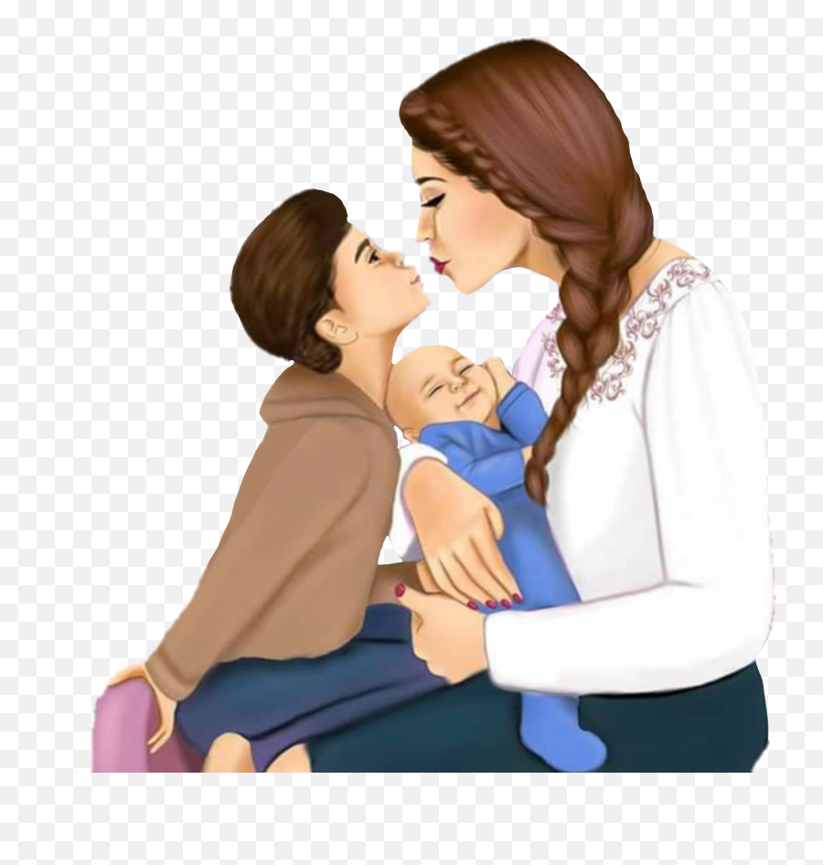 Felizdiadelasmadres Diadelasmadres - Mae De Casal Desenho Emoji,Emoticon Dia De Las Madres