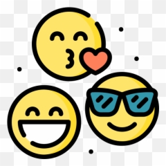 Emoticons - Ícones De Smileys Grátis Affiche Ici Je Porte Un Sourire Emoji,Bunda Emoticon