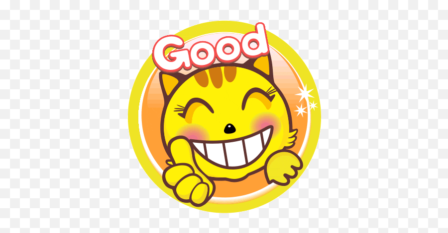 Yellow Cat Sticker - Yellow Cat Face Discover U0026 Share Gifs Happy Emoji,Power Ranger Emoji