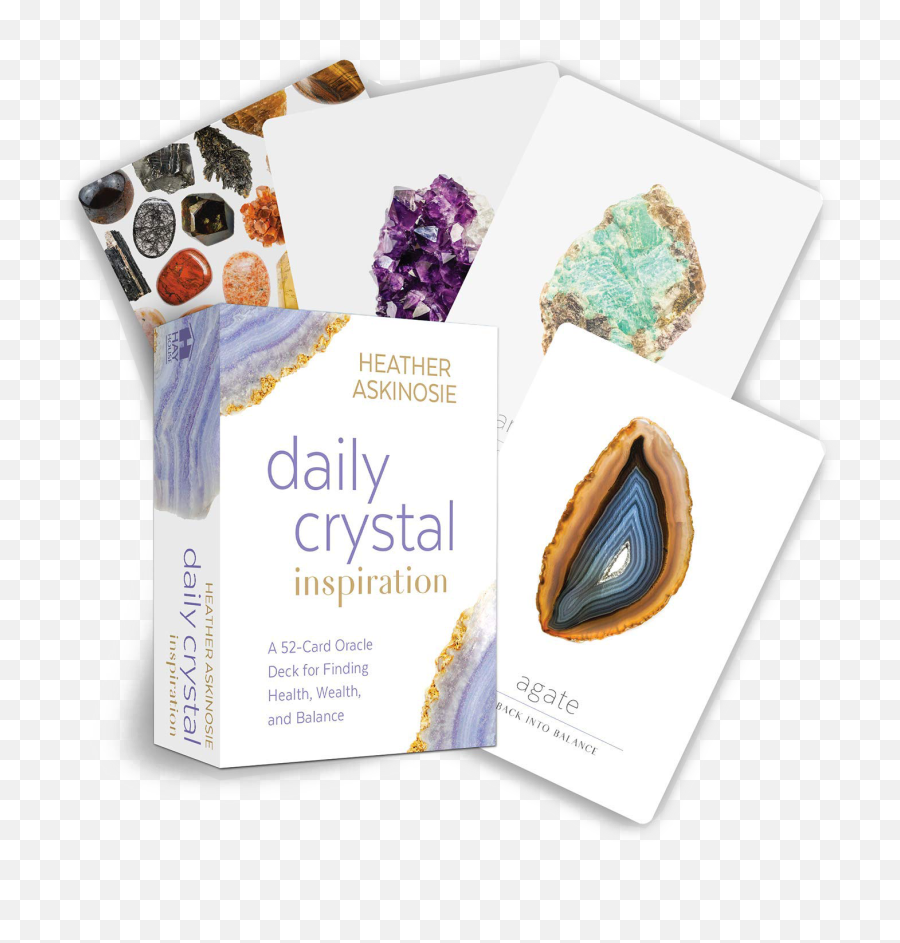 Crystal Oracle Deck - Daily Crystal Inspiration Oracle Deck Emoji,Colorcards Emotion Cards