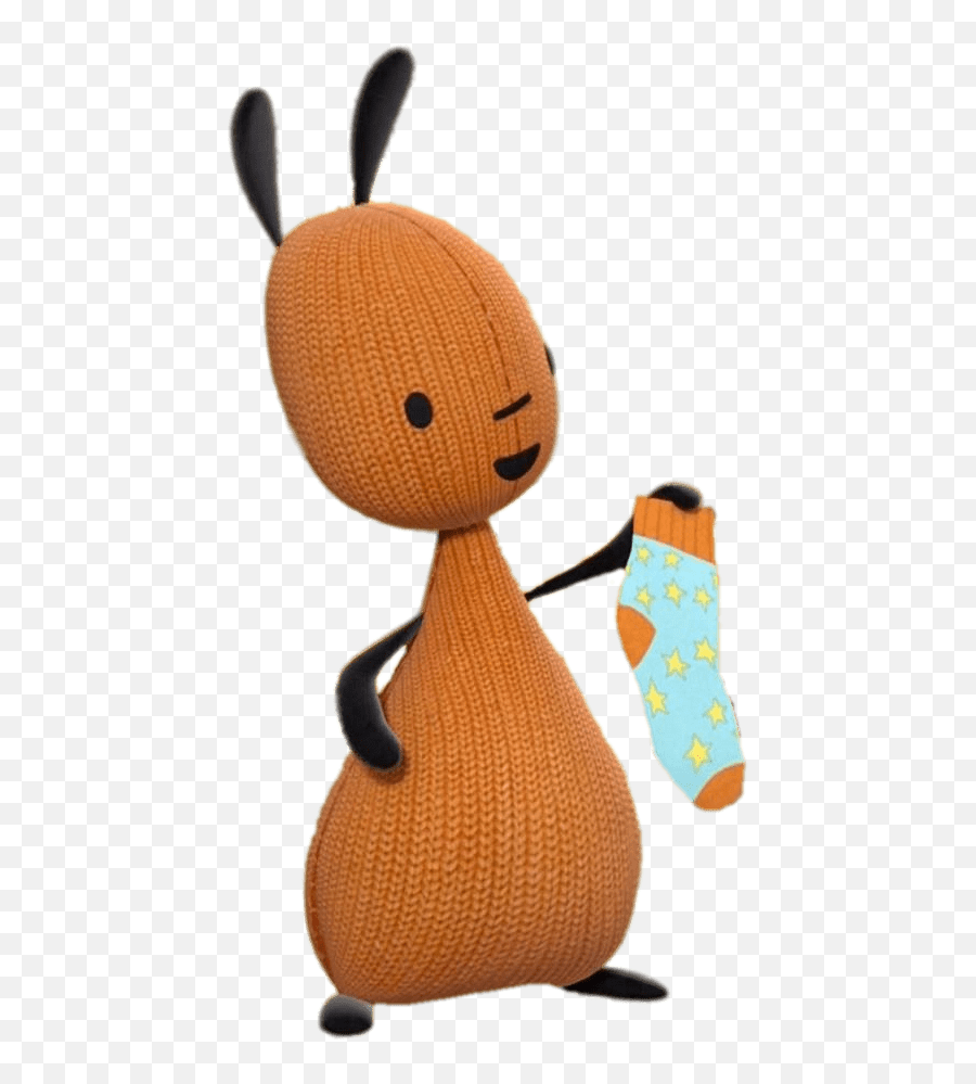 Bing Bunny Character Flop Holding A - Flop Bing Png Emoji,Bunny Holding Cake Emoticon