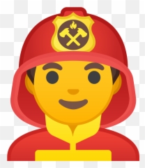 Man Firefighter Icon - Firefighter Emoji Clipart Full Size Firefighter Emoji Png,Kneeling Emoji