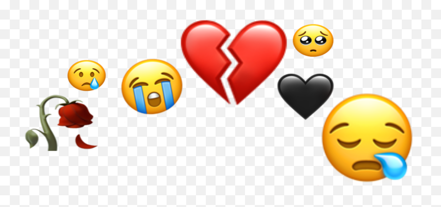 The Most Edited Stikers Picsart - Sad Emoji Crown Transparent,Horm Emoji