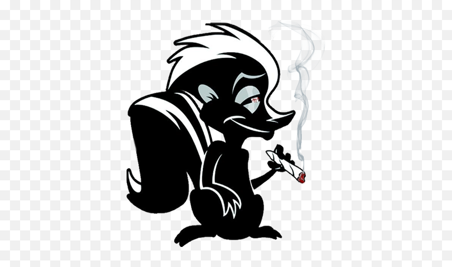 Stoned Skunk Png Official Psds - Stoned Cartoon Character Png Emoji,Skunk Emoji