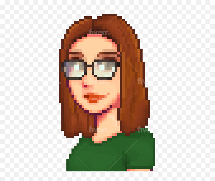 Draw Anyone In Stardew Valley Style By Chundouble9 Fiverr - Facce Minecraft Pixel Art Emoji,Stardew Valley Character Portrait Emotion