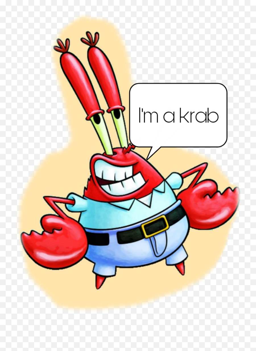 Largest Collection Of Free - Toedit Mr T Stickers Spongebob Mr Krabs Png Emoji,Mr T Emoji