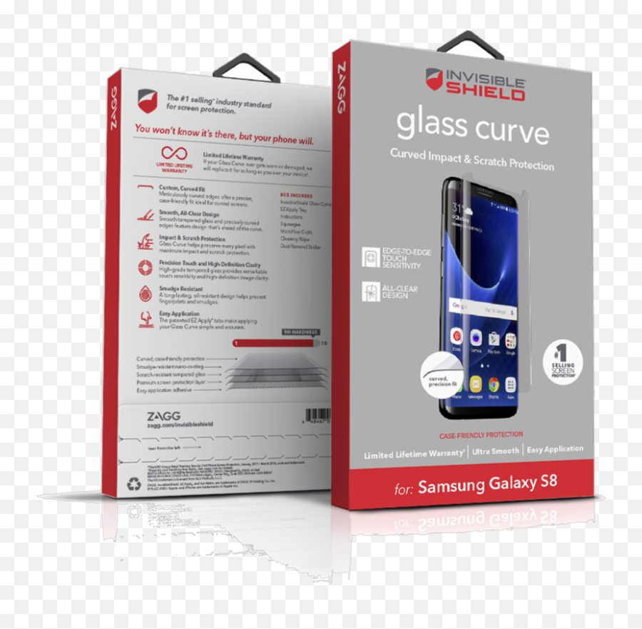 Zagg Galaxy S8 Invisibleshield Glass Plus Curved Screen Emoji,Samsung Galaxy S8+ Emoticon Bubble