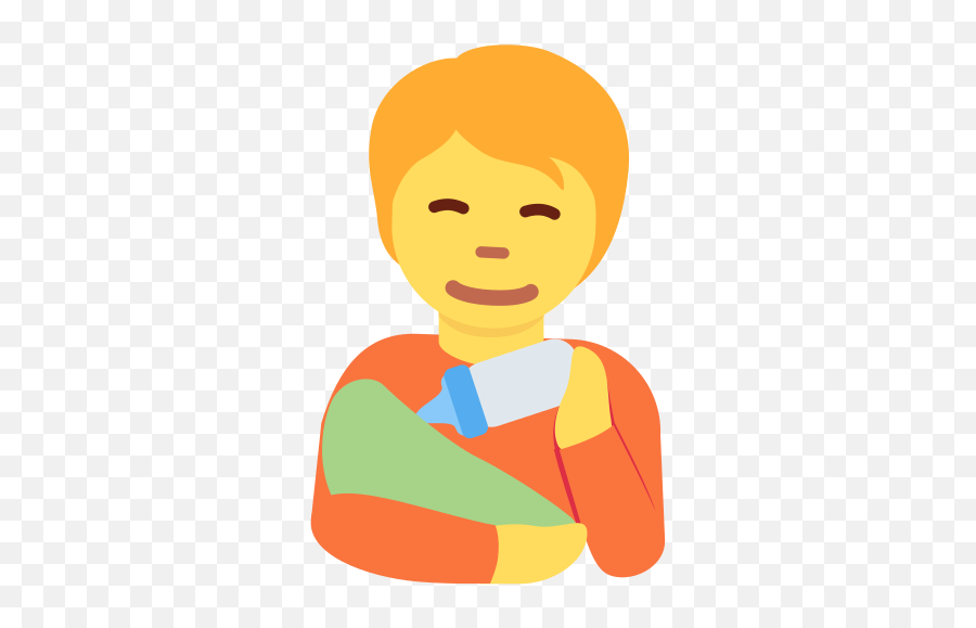Person Feeding Baby Emoji - Feeding Baby Emoji,Baby Emoji Png