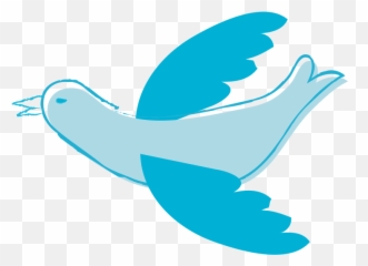 Clip Art Of Bird 2 - Clipartix Flying Cartoon Blue Bird Emoji,Blue Bird Emoji